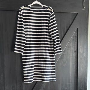 J. Crew Navy and White Striped Mariner Cloth Size S